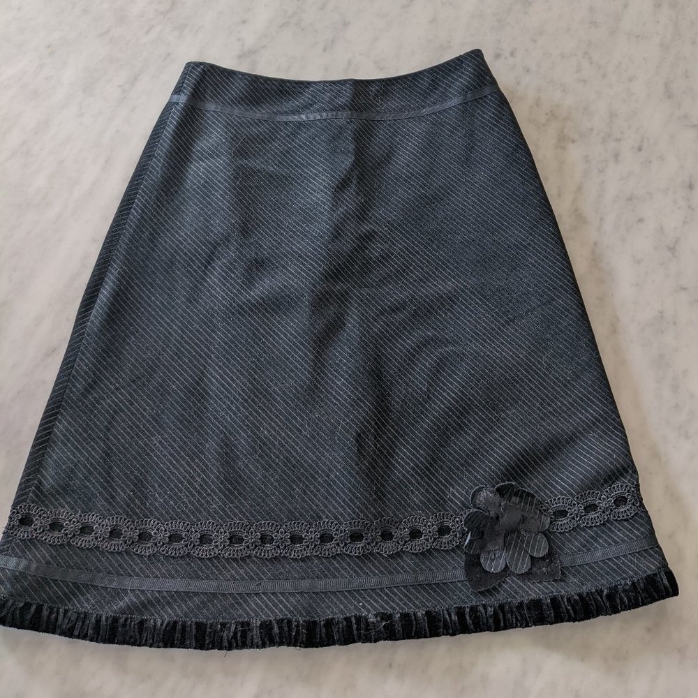 Cynthia Cynthia Steffe black A-line skirt